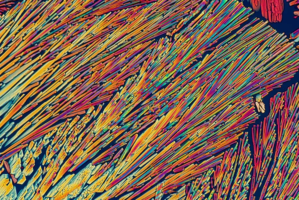 A crystallization in progress